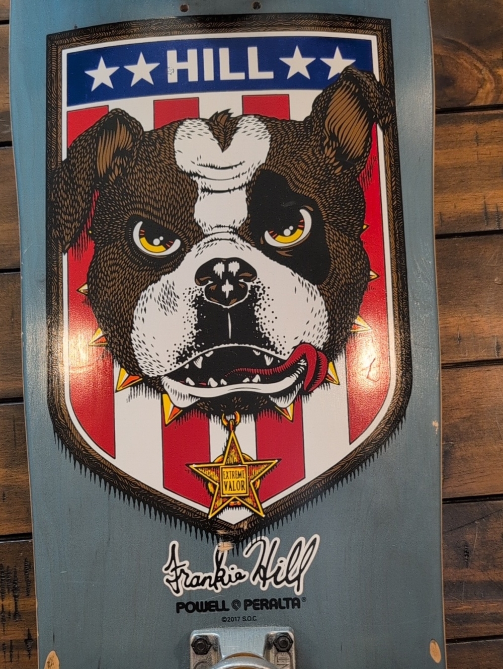 Powell Peralta Frankie Hill Bulldog Skateboard Rat Bones Wheels - Picture 2 of 15